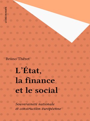 cover image of L'État, la finance et le social